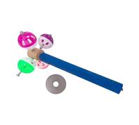 ZYKEJJDDAK Rotating Ball Wood Perch StandFor Parrots Mental Stimulation and Nails Trimming Cage Enrichment and Training Accessory Chewable Perch