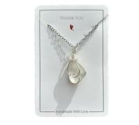 ZYKEJJDDAK Sea Glasses Necklace Adjustable Length Clavicle Chain Wire Wrapped Neckchain Fashionable Choker Jewelry