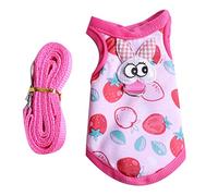 ZYKEJJDDAK Small Pet Harness and Leash Set Escape-Proof Vest 2 Sizes Adjustable Clothes for Hamster