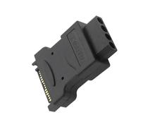 ZYKEJJDDAK Small SATAs to IDEs Power Connectors with ABS Construction for Space Saving Computer Setups IDE to SATAs Power Converter