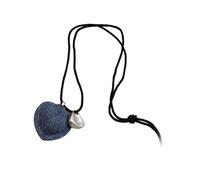 ZYKEJJDDAK Sophisticated Heart Necklace Featuring Cord Stylish Vintage Statement Jewelry Trendy Necklace for Various