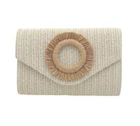 ZYKEJJDDAK Straw Clutches Purses Women Summers Beach Straw Purse Woven Envelope Wallet Crossbody Shoulder Bag Evening Handbag Gifts Evening Handbag