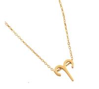 ZYKEJJDDAK Stylish Steel Constellations Necklace Letter Symbol Necklace Twelve Astrological Sign Clavicle Chain Chokers