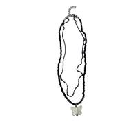 ZYKEJJDDAK Temperament Pearls Butterfly Love Necklaces for Women Anniversary Fashion Vintage Round Bead Chains Choker