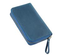 ZYKEJJDDAK Traditional Wild Horse Leather Pen Bag Strong Plan for Daily Use in School Otherwise Travel Old Wild Horse Leather Pen Case