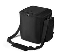 ZYKEJJDDAK Travel Carrying Case for Music Soldier Outdoor Soundbox with Metal Buckle Strap Additional Pocket Black