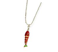 ZYKEJJDDAK Trendy Fish Shaped Pendant Necklace Collection Copper Jewelry for Sensitive Skin 6 Color