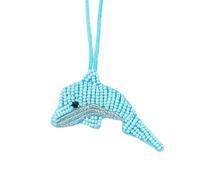 ZYKEJJDDAK Unique Underwater Creature Keychain Practical Beaded Design Bag Accessories Stylish Bag Decoration for Gifts Themed Beaded Keychain Accessory