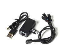 ZYKEJJDDAK USB To 4Pin PC Fan Power Adapter 8W DC12V Speed Controls With Step Up Voltages And 2/3 Way Cable Included