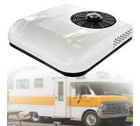 ZyKnaurral 12V/24V DC RV Rooftop AC Unit with Remote Control - Truck & Camper Parking Air Conditioner System, Low Noise Cooling Air Conditioner for Boats/Travel Trailers 12V