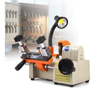 ZyKnaurral 220V Professional Key Cutting Machine for Locksmiths, Auto-Feed, with Manual Handle, Dual-Direction Vise & Copper Motor, can duplicating Single Cross,Car,Motorcycle Keys