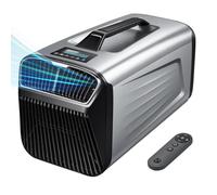 ZyKnaurral 5200BTU Portable Camping Air Conditioner for Tent Outdoor and Indoor Use, 400W Consumption Quiet Air conditoning For Truck RV Van and Car Cooling, Small AC for Garage and Pet 12V/220V