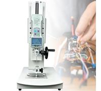 ZyKnaurral Digital Force Gauge,Tensile Testing Machine with Hand Crank, Wire Harness Terminal Tensile Force Testing, 300 Stroke Vertical Tensile Test Bench for Textiles, Sports 200N-Standard