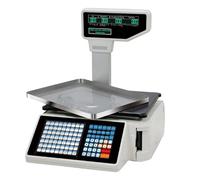 ZyKnaurral Digital Price Computing Scale Thermal Printer, Electronic Barcode Printer, Capacity 66 Lbs, Suitable for Retail Stores, Fruit Markets,A