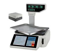 ZyKnaurral Digital Price Computing Scale Thermal Printer, Electronic Barcode Printer, Capacity 66 Lbs, Suitable for Retail Stores, Fruit Markets,C