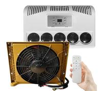 ZyKnaurral Rv Air Conditioner,Split Type Truck Parking Air Conditioner, Universal for Camping Vehicles, Trucks, Rvs, Trailers, Excavators and Other 12v/24v Air Conditioning System 12V-Yellow