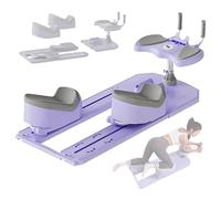 ZyKnaurral Spine Twist & Stretch Trainer for Lower Back & Core, w/LED Display, Three-Level Adjustment,ideal for home fitness, rehabilitation, senior wellness, and core training Purple