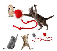 ZYKORNIUM Interactive Cat Ball Toy, Automatic Moving Smart Ball, USB Rechargeable, Single Wheel with Fake Tail, 360° Movement, Mimic Mouse, Ideal Pair