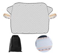 ZYKORT Car Windscreen Cover Frost for Winter, Windshield Cover with Safe Reflective Mirror Cover, Car Windscreen Sun Shade, Thicken Ice Protection Foils Snow Windshield Screen Cover
