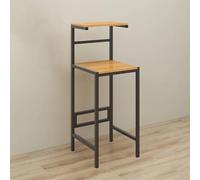 ZykuosDC Coffee Bar Table, Kitchen Microwave & Mini Fridge Stand, Short Metal Stand for Compact Refrigerator with Storage, Small Appliance Platform Rack(Style1,Small)