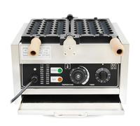 ZykuosDC Commercial Electric Bubble Waffle Maker, 1500W Non-Stick Ball Shape Iron Skewer Machine, Double-heating Egg Cake Machine with Time & Temp Control, for Home Kitchen Snack