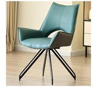 Zykuosus 360° Swivel Dining Chairs, Upholstered Accent Chairs with Thicken Cushion, 360° Rotatable Dining Chairs with Armrests No Wheels, Modern Kitchen Chairs for Lounge,D,(6 PCS)