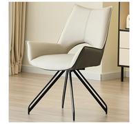 Zykuosus 360° Swivel Dining Chairs, Upholstered Accent Chairs with Thicken Cushion, 360° Rotatable Dining Chairs with Armrests No Wheels, Modern Kitchen Chairs for Lounge,B,(4 PCS)