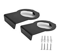 ZYLARUM Acrylic Basketball Wall Mount 2 - Pack | Ball Holder for Volleyball/Football/Sports | Low - Weight Wall Storage for Home/Gym/Office (Black 2-pack)