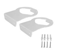 ZYLARUM Acrylic Basketball Wall Mount 2 - Pack | Ball Holder for Volleyball/Football/Sports | Low - Weight Wall Storage for Home/Gym/Office (Transparent 2-pack)