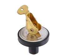 ZYLARUM Brass Compression Drain Plug 19mm | Marine Hardware with Rubber Gasket for Boat/Yacht/Livewell | Screw Type Watertight Plug for Transom & Baitwell (3/8 inch (2974B1))