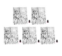 ZYLARUM Emergency Water Storage Bag with Spigot | 5 Pack Foldable Insulation Drinking Water Jug | Portable Water Bag for Camping/Hiking/Travel | Reusable & Leak Proof (5L)