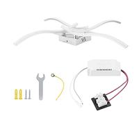 ZYLARUM LED Ceiling 140 LEDs | 3000LM Brightness for Bedroom/Living Room/Study | Elegant Curved Design, 25W Saving, Easy Installation