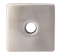 ZYLARUM Square Shower Arm Cover Plate | Extra Large 304 Stainless Steel Flange | Universal Fit for Bathroom Remodeling/Renovation | Tarnish - Proof & Contemporary Decor (Brushed)