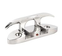 ZYLARUM Stainless Steel Folding Dock Cleat | 316 Marine Grade Flip Up Cleat for Mooring | Boat/Kayak/Marine Hardware | No Cut - Outs Required, 4.7 Inch