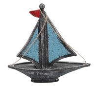 ZYLARUM Vintage Sailing Boat Decor | Nautical Crafted Ship Model for Home/Office/Coffee Shop | 25cm Classic Sailboat Photo Prop & Present