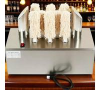ZYLDDS Commercial Glass Polisher Machine with 3/5/8 Cloth Polishers,300/330/660 Cups/Hour,Electric Glass Cleaning Machine For Wine Glasses/Champagne 8Heads