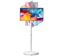 ZYLDDS Portable TV Smart Screen,Mobile TV Stand | Standing Touch Screen Monitor |Wireless Rolling TV on Wheels | Built-in Battery Full Swivel Rotation 21.5inch-8+128G