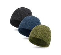 Zylioo 3 Pieces XXL Beanie for Big Heads Stretchy Fleece Skull Cap 2 PCS Winter Hat Ski Snowboard Cycling