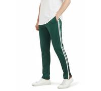 Zylioo 32"/34" Tall Mens Jogging Bottom Extra Long Striped Track Pants Joggers with Zip Pockets for Lounging,Gym and Travel Green-White