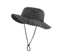 Zylioo 3XL Sun Hats for Men Big Heads,Large UPF50+ Wide Brim Safari Boonie Hat,Oversized Bush Hat for Outdoor Hiking Climbing Fishing Black
