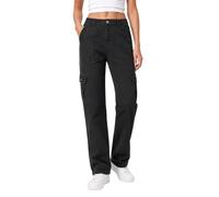 Zylioo Cargo Trousers Women Tall Trousers for Women UK Extra Long Pants | Womens pants tall with cargo pockets, zip fly, elastic back waist and 31 or 33 inch inseams for extra long everyday comfort