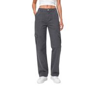 Zylioo Cargo Trousers Women Tall Trousers for Women UK Extra Long Pants | Womens pants tall with cargo pockets, zip fly, elastic back waist and 31 or 33 inch inseams for extra long everyday comfort