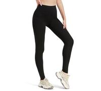 Zylioo Extra Long Cotton Leggings Women Non-See Through Yoga Pants for Tall Ladies with 2 Side Pockets Tummy Control