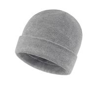 Zylioo L/XL Satin Lined Beanie Hat for Big Heads, Silky Lining Knit Skiing Hat, Stretchy Winter Warm Skull Hats