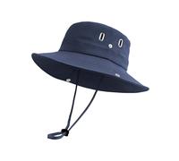 Zylioo Large Summer Sun Hats for Men Big Heads, UPF50+ Quick Dry Wide Brim Safari Boonie Climbing Hiking Hat Navy Blue