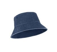 Zylioo Large Washed Cotton Bucket Hats for Big Heads,Sun Protection Fishing Hat Size L,Oversized Vintage Fisherman Outdoor Hats Navy Blue