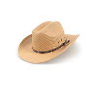 Zylioo M Straw Cowboy Hats for Mens Women,Western Outback Sun Hat Wide Brim,Outback Summer Sun Protection Hat Khaki