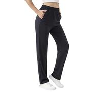 Zylioo Women's Thin Jogger Extra Long Tall Size Jogging Bottom for Summer Quick Dry Sweatpants Long Length Lightweight Black