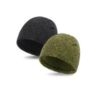 Zylioo XL/XXL Cycling Beanie Hat Extra Large Warm Fleece Skull Cap for Big Heads Winter Thermal Hat Ski Cap Bike Liner Hats Black