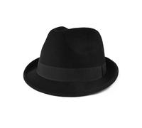 Zylioo XS-S Felt Trilby Hats for Small Heads,Petite Size Warm Fedora Hat,Unisex Short Brim Fedora Hat with Ribbon